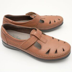 SAS Womens Brown Roamer Sandals Tripad Comfort Size 9 Strapped Leather